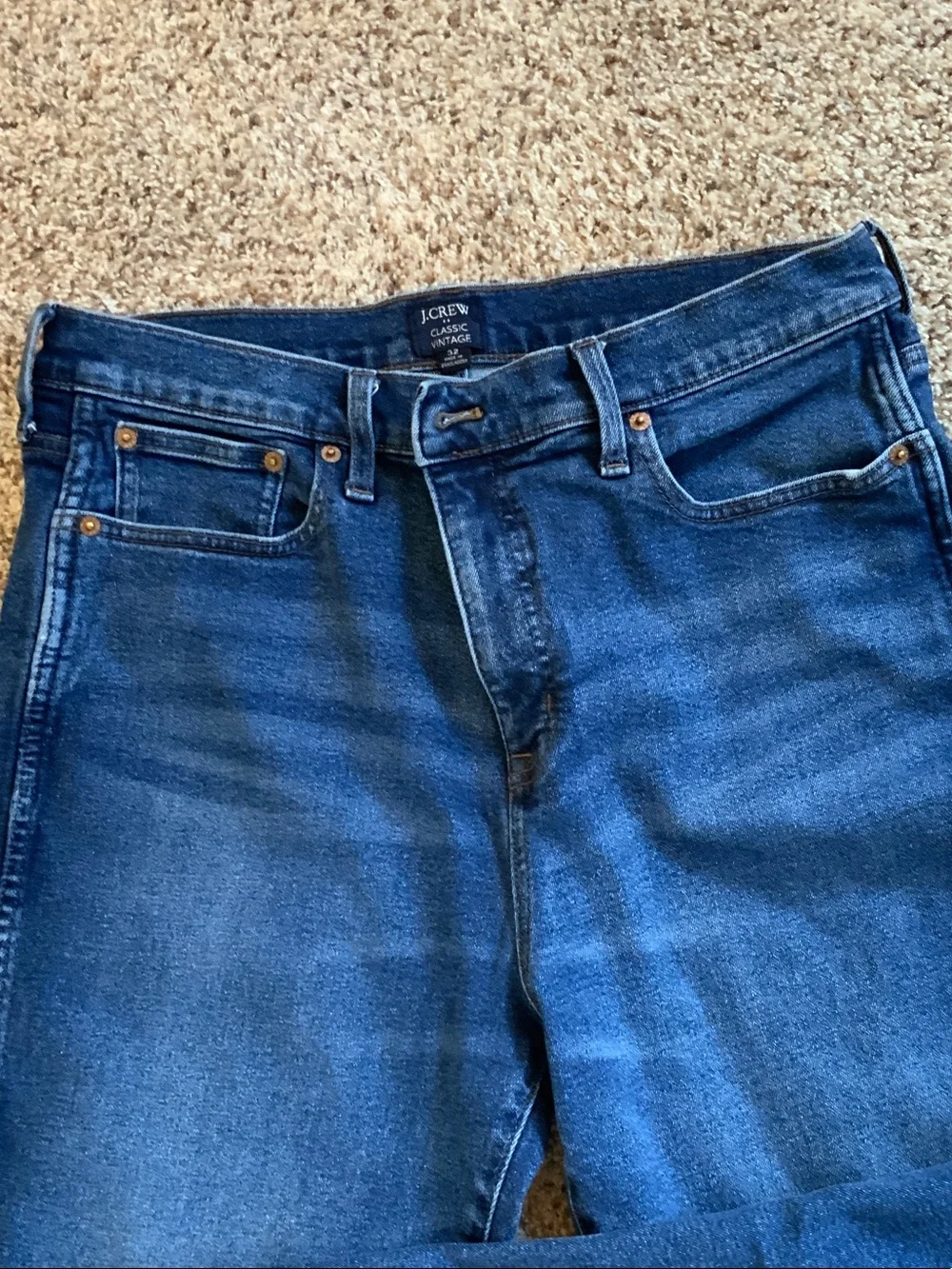 J. Crew Women’s Straight Jeans in Deep Blue Denim